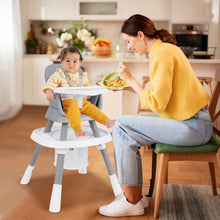 Load image into Gallery viewer, 16-in-1 Convertible Baby High Chair with Removable Tray and 5-Point Harness
