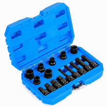 Load image into Gallery viewer, 16pcs Impact Brake Caliper Socket Set with Engines and Hubs of Most Car Brands
