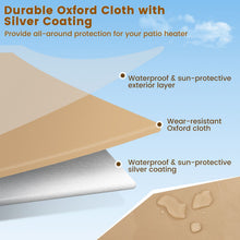 Load image into Gallery viewer, Outdoor Patio Heater Cover with Zipper and Storage Bag
