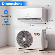 Load image into Gallery viewer, 18000 BTU Mini Split Air Conditioner &amp; Heater A++ Energy Efficient Inverter Split AC
