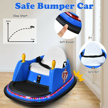 Load image into Gallery viewer, Kids Ride-On Bumper Car with Colorful Flashing Lights and Music
