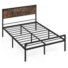 Load image into Gallery viewer, Industrial Queen Metal Platform Bed with 9 Support Legs
