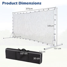 Load image into Gallery viewer, Portable Soccer Rebounder Net with Carry Bag, Sturdy Metal Frame

