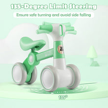 Load image into Gallery viewer, Cute Baby Balance Bike 4 Wheels with Steering Handlebars No Pedal
