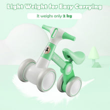Load image into Gallery viewer, Cute Baby Balance Bike 4 Wheels with Steering Handlebars No Pedal

