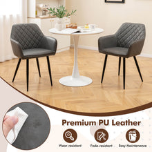 Load image into Gallery viewer, Set of 2 Leisure Dining Chair Upholstered with Curved Backrest
