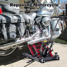 Load image into Gallery viewer, Costway 1500 LBS Hydraulic Motorcycle/ATV Jack Lift Hoist Jacks Red
