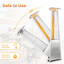 Load image into Gallery viewer, 42,000 BTU Outdoor Patio Gas Heater 13KW Pyramid Propane Heater with Wheels
