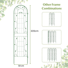 Load image into Gallery viewer, 2 Pack Metal Garden Trellis for Climbing Plants Vegetables and Roses
