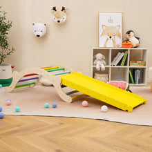 Load image into Gallery viewer, 3-In-1 Wooden Climber with Ramp Toddler Climber Arch
