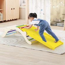 Load image into Gallery viewer, 3-In-1 Wooden Climber with Ramp Toddler Climber Arch
