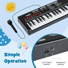 Load image into Gallery viewer, 37 Keys Kids Piano Keyboard with Microphone Portable Electric Piano for Toddlers

