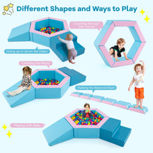 Load image into Gallery viewer, 3-Piece Baby Foam Climbing Blocks Set with Ball Pit and Balls
