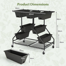 Load image into Gallery viewer, 3-Tier Vertical Raised Garden Bed Planter Stand with 7 Planter Boxes
