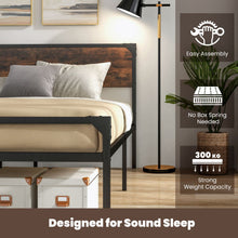 Load image into Gallery viewer, Industrial Queen Metal Platform Bed with 9 Support Legs

