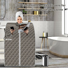 Load image into Gallery viewer, 3L Portable Steam Sauna with 9-Level Temperature and Folding Chair
