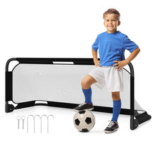 Load image into Gallery viewer, 3 x 2 /5 x 3 FT Foldable Soccer Goal for Kids with Net and Ground Stakes
