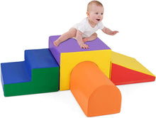 Load image into Gallery viewer, Soft Play Equipment for Toddlers, 4 Pieces Kids Activity Set
