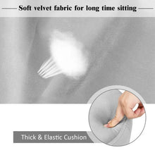 Load image into Gallery viewer, Round Velvet Stool with Hairpin Legs

