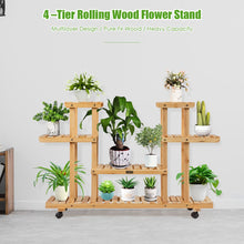 Load image into Gallery viewer, 4-Tier Flower Plant Stand Shelf with 8 Shelves
