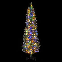 Load image into Gallery viewer, 5/6 FT Artificial Christmas Tree Pre-lit Xmas Tree with 150/250 Multi-color and Warm White Switchable LED Lights
