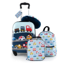 Load image into Gallery viewer, 5 Piece Kids Luggage Set Carry-on Children Rolling Suitcase Set with Backpack
