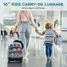 Load image into Gallery viewer, 5 Piece Kids Luggage Set Carry-on Children Rolling Suitcase Set with Backpack

