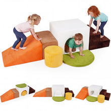 Load image into Gallery viewer, Toddler Climb and Crawl Foam Play Set, 6 Piece Educational Soft Foam Climbing Blocks
