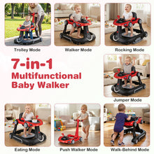 Load image into Gallery viewer, 6-in-1 Baby Walker Toddler Push Car with Canopy and Wheels
