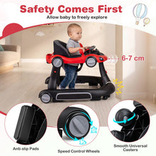 Load image into Gallery viewer, 6-in-1 Baby Walker Toddler Push Car with Canopy and Wheels
