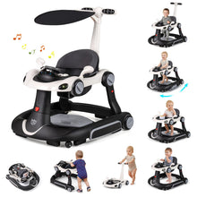 Load image into Gallery viewer, 6-in-1 Baby Walker Toddler Push Car with Canopy and Wheels

