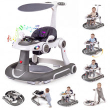 Load image into Gallery viewer, 6-in-1 Baby Walker Toddler Push Car with Canopy and Wheels
