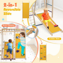 Load image into Gallery viewer, 6-in-1 Jungle Gym with Slide and Rock Climbing for 3-14 Years Olds
