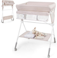 Load image into Gallery viewer, Diaper Changing Station with 3 Position Adjustable Level and 4 Universal Wheels
