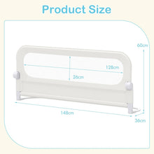 Load image into Gallery viewer, Bed Rail, Swing Down Toddler Safety Beds Guard with Adjustable Height
