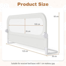 Load image into Gallery viewer, Bed Rail, Swing Down Toddler Safety Beds Guard with Adjustable Height
