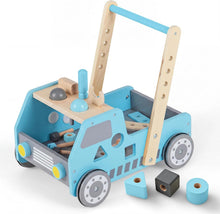 Load image into Gallery viewer, Wooden Baby Walker, 2-in-1 Toddler Push Along Toy
