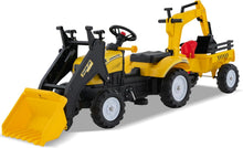 Load image into Gallery viewer, Kids Ride On Excavator, 3 in 1 Children Pedal Tractor with Detachable Trailer
