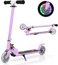 Load image into Gallery viewer, Folding Kick Push Scooter with 2 Flashing Wheels and Adjustable T-bar
