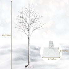 Load image into Gallery viewer, 6FT Hinged Artificial Snow Flocked Xmas Tree with 600 Branch Tips
