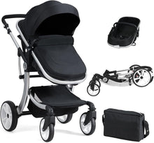 Load image into Gallery viewer, Baby Stroller, Foldable Toddler Pushchair with Rain Cover, Mosquito Net, Storage Bag
