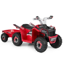 Load image into Gallery viewer, 6V Kids Electric Quad with Removable Back Trailer Toddler Ride On ATV
