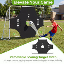 Load image into Gallery viewer, 7 x 5 ft Soccer Goal Set for Backyard with Removable Target Cloth

