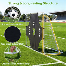 Load image into Gallery viewer, 7 x 5 ft Soccer Goal Set for Backyard with Removable Target Cloth
