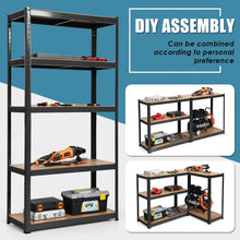 Load image into Gallery viewer, COSTWAY 5 Tier Garage Shelving Unit, Height Adjustable Boltless Storage Rack
