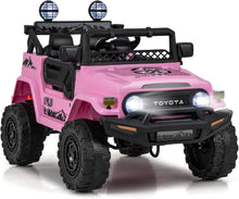 Load image into Gallery viewer, Kids Ride on Car, 12V Licensed Toyota FJ Car with Remote Control, Lights, Music, Horn, Wireless
