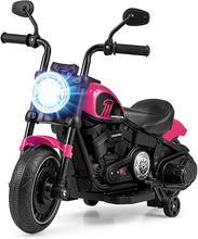 Load image into Gallery viewer, Kids Ride On Motorcycle, 6V Children Electric Motorbike with Training Wheels
