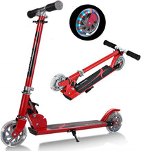 Load image into Gallery viewer, Folding Kick Push Scooter with 2 Flashing Wheels and Adjustable T-bar
