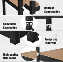 Load image into Gallery viewer, COSTWAY 5 Tier Garage Shelving Unit, Height Adjustable Boltless Storage Rack
