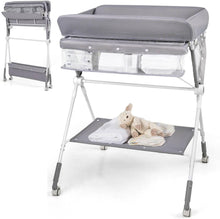 Load image into Gallery viewer, Diaper Changing Station with 3 Position Adjustable Level and 4 Universal Wheels
